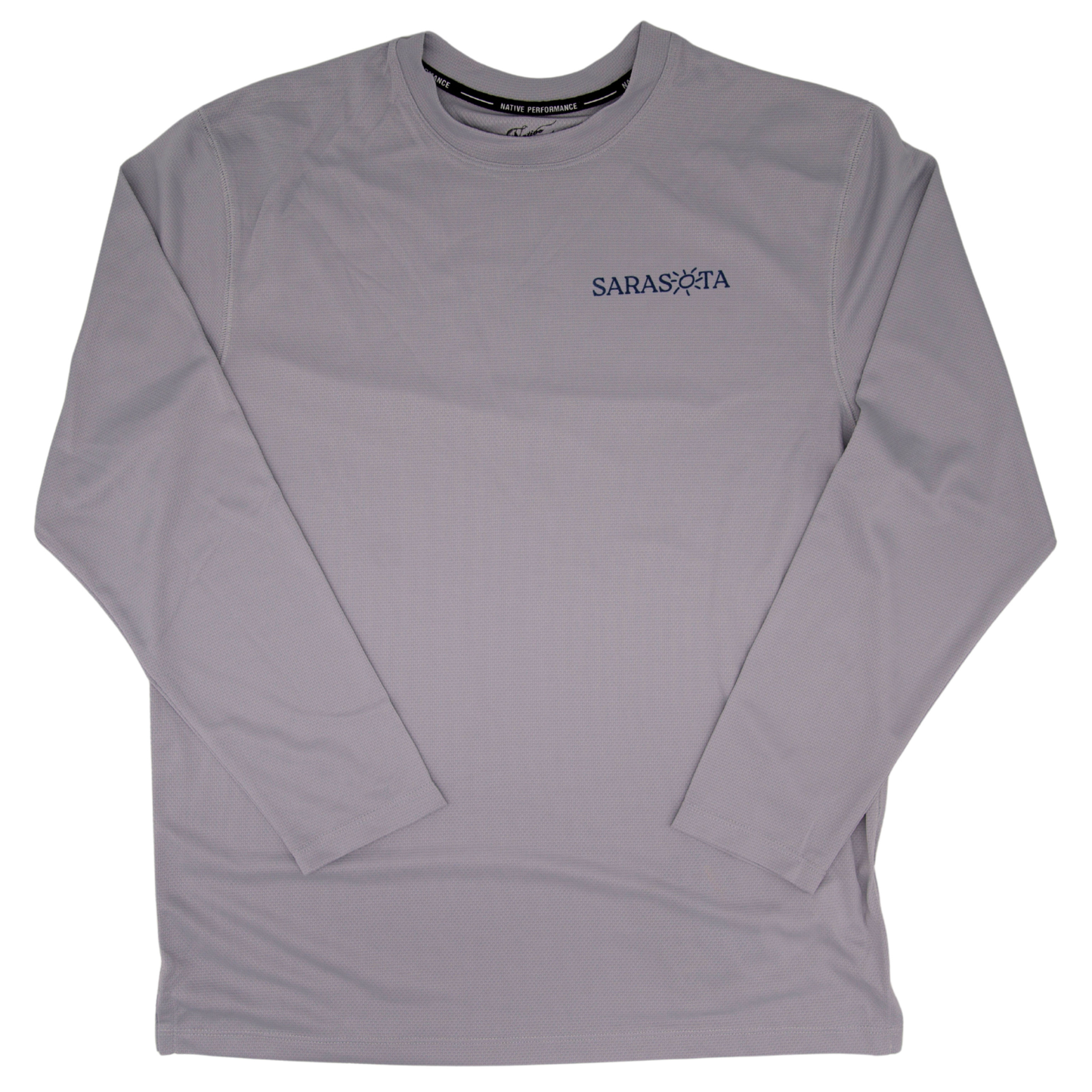 Sarasota Men's Perf Keys Long Sleeve Gray
