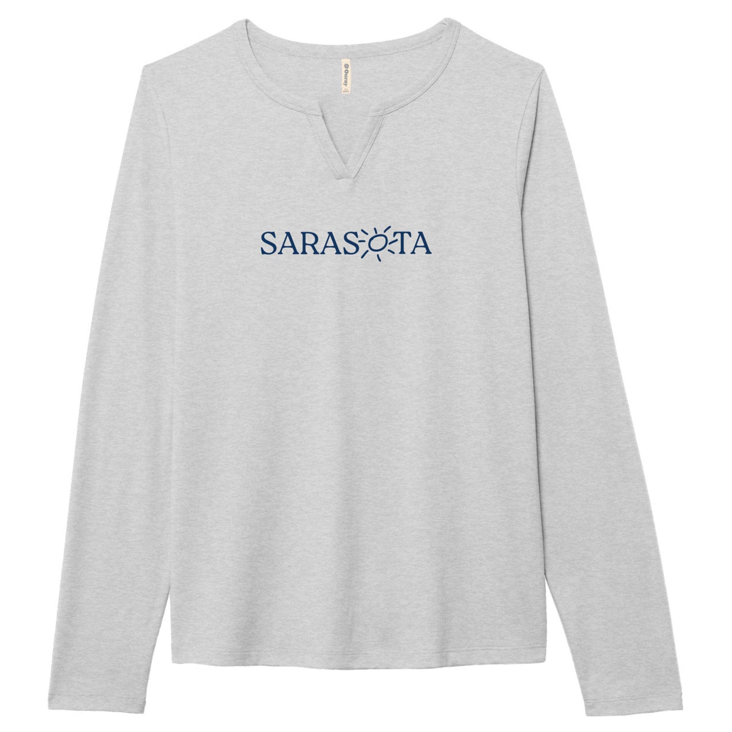 Sarasota Ouray Long Sleeve Notch Tee Gray