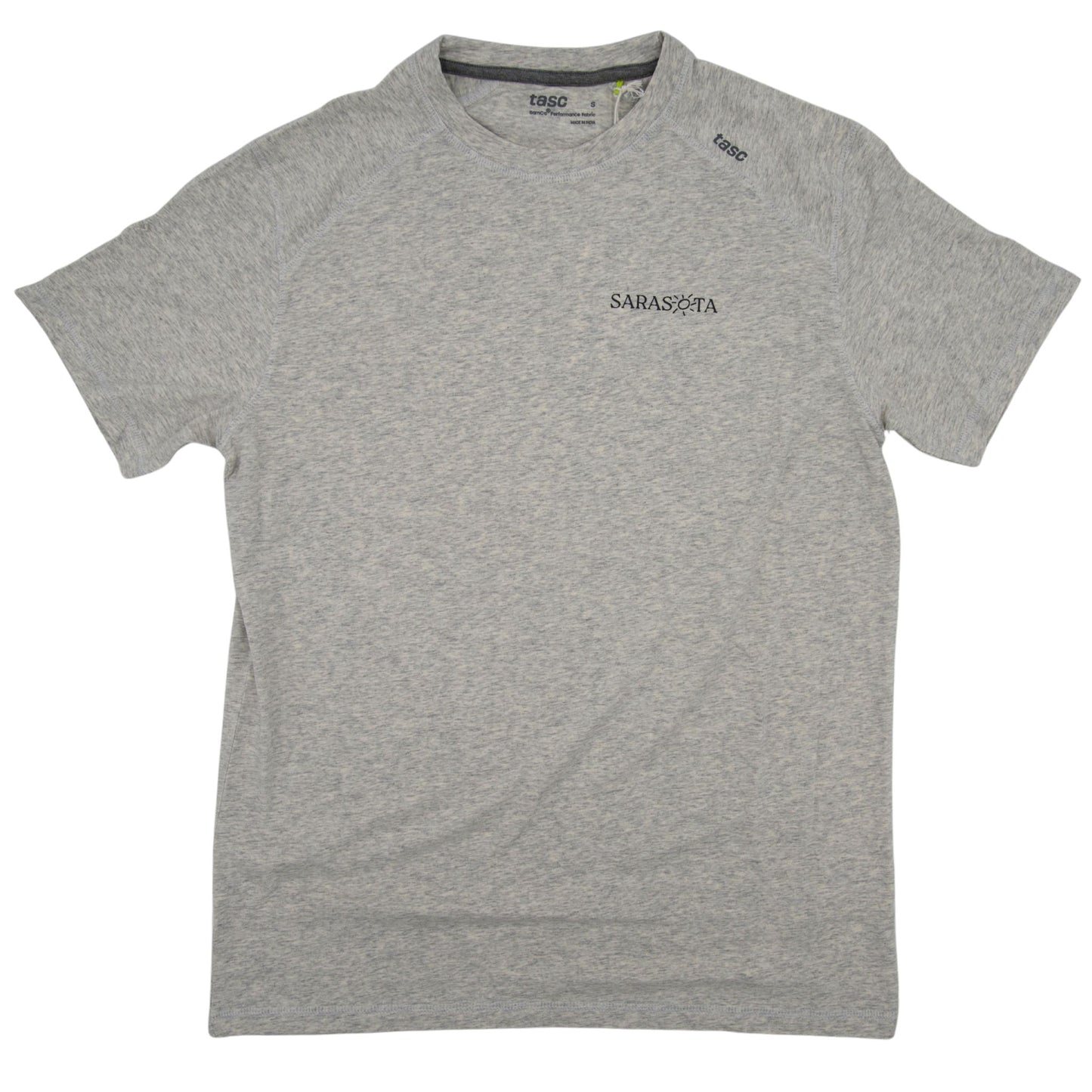 Sarasota Short Sleeve Tasc Performance Tee Silver
