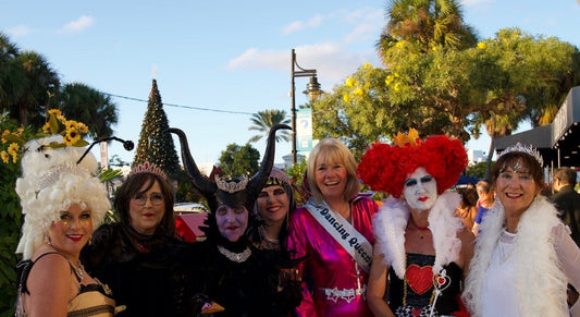 Costumed group at Fright Night on St. Armands Circle