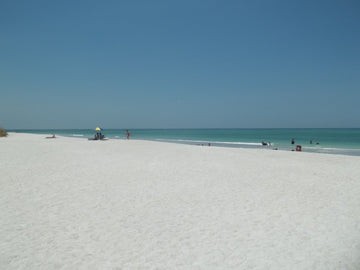 Quiet Gulf beach on Longboat Key, Florida