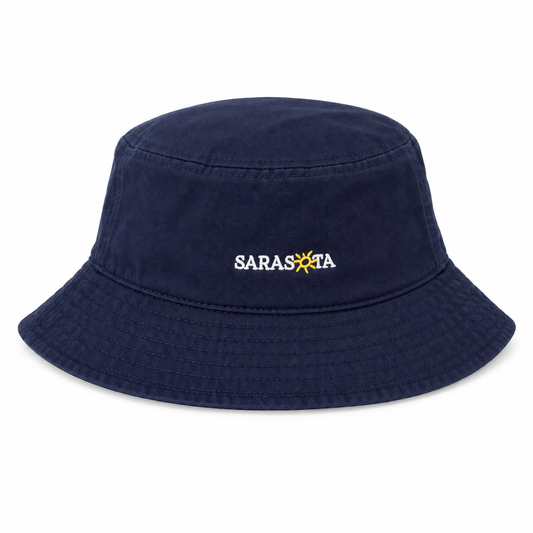 Sarasota Kids Bucket Hat in Navy