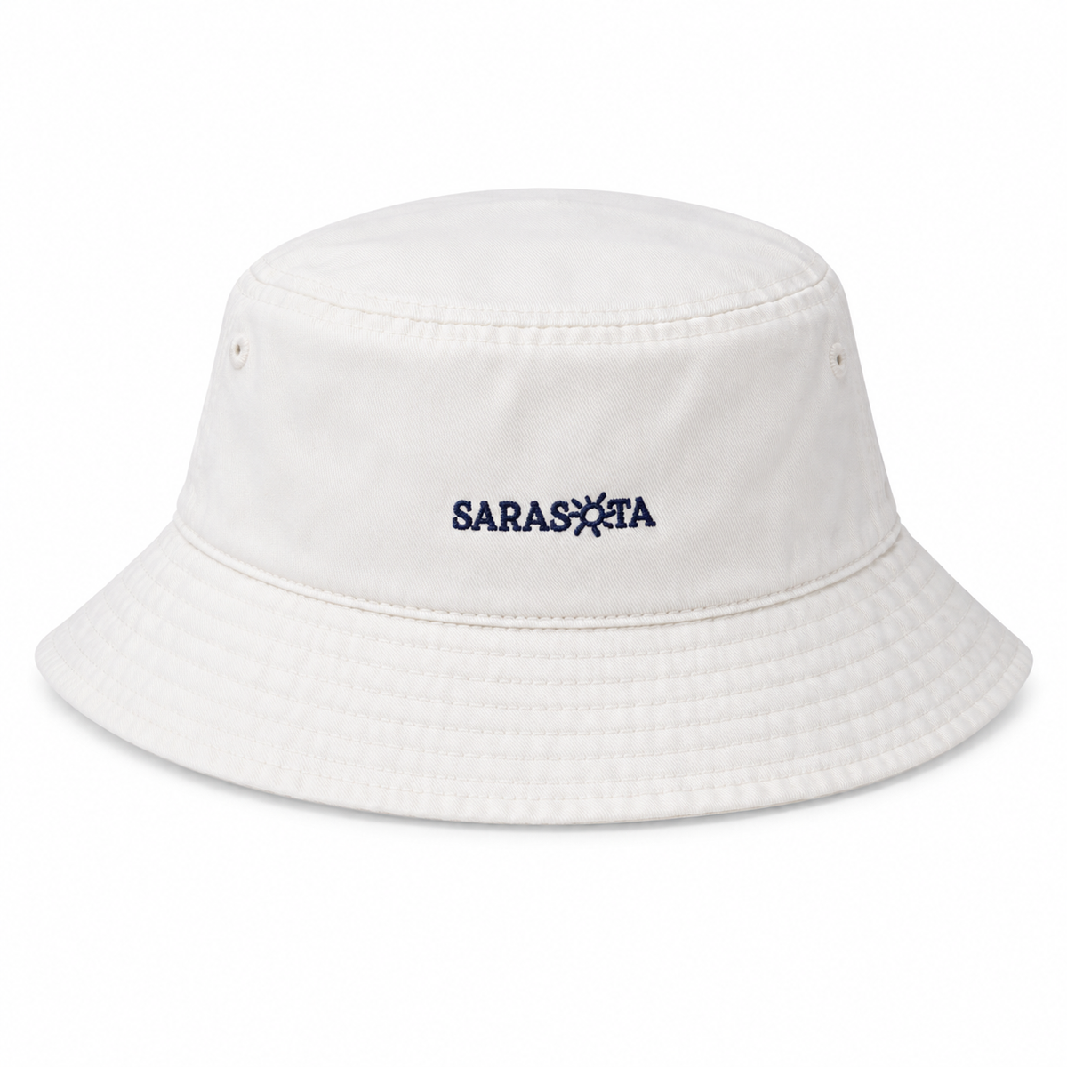 Sarasota Kids Bucket Hat in White