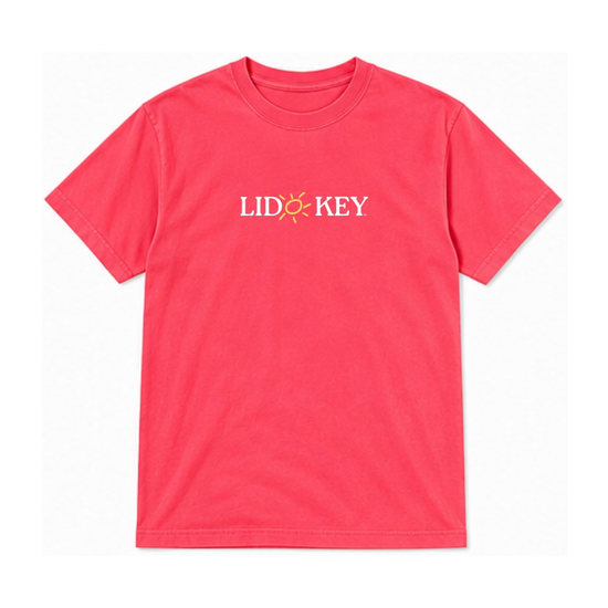 Sarasota Style Lido Key Classic Short Sleeve Tee in Watermelon - Sarasota Florida | Sarasota Store