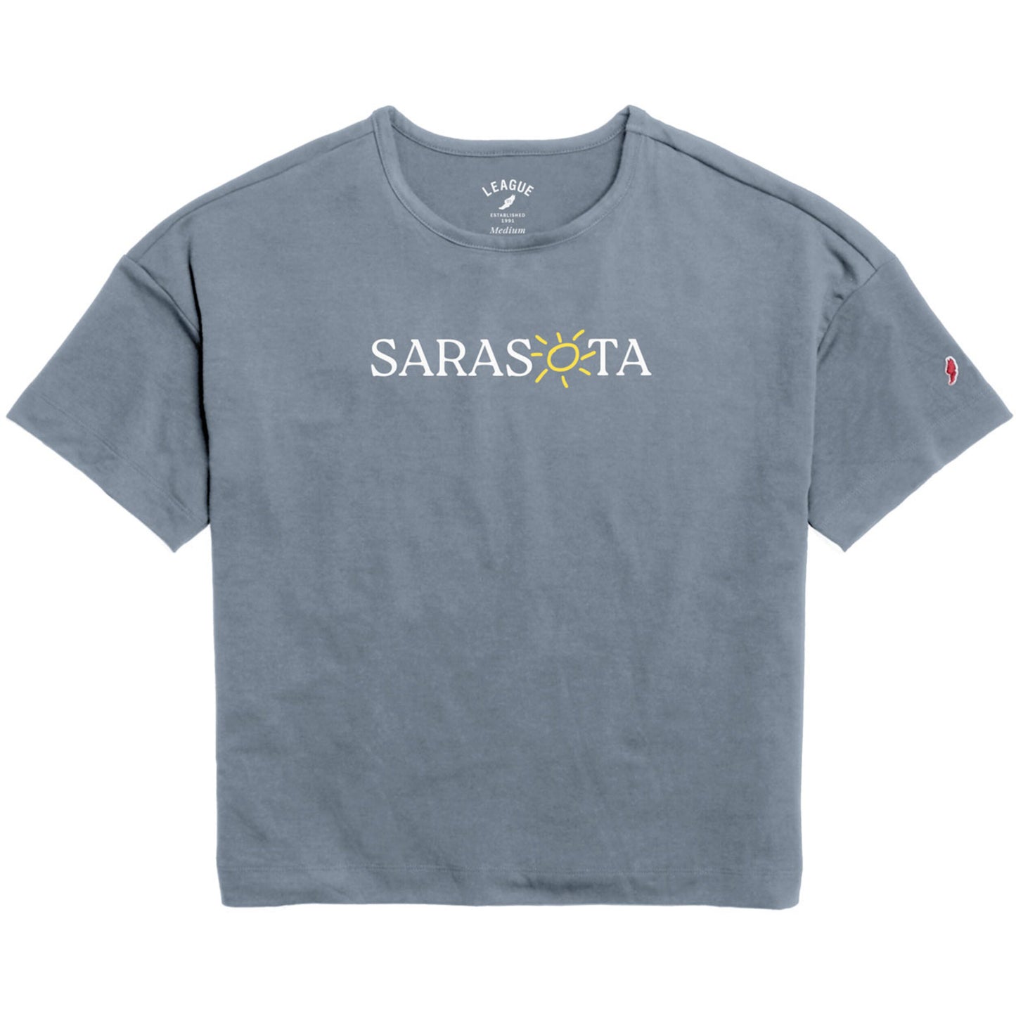 Sarasota All Day Boxy Tee Blue