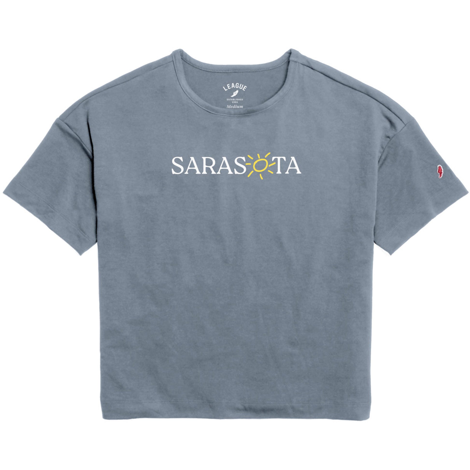 Sarasota All Day Boxy Tee Blue