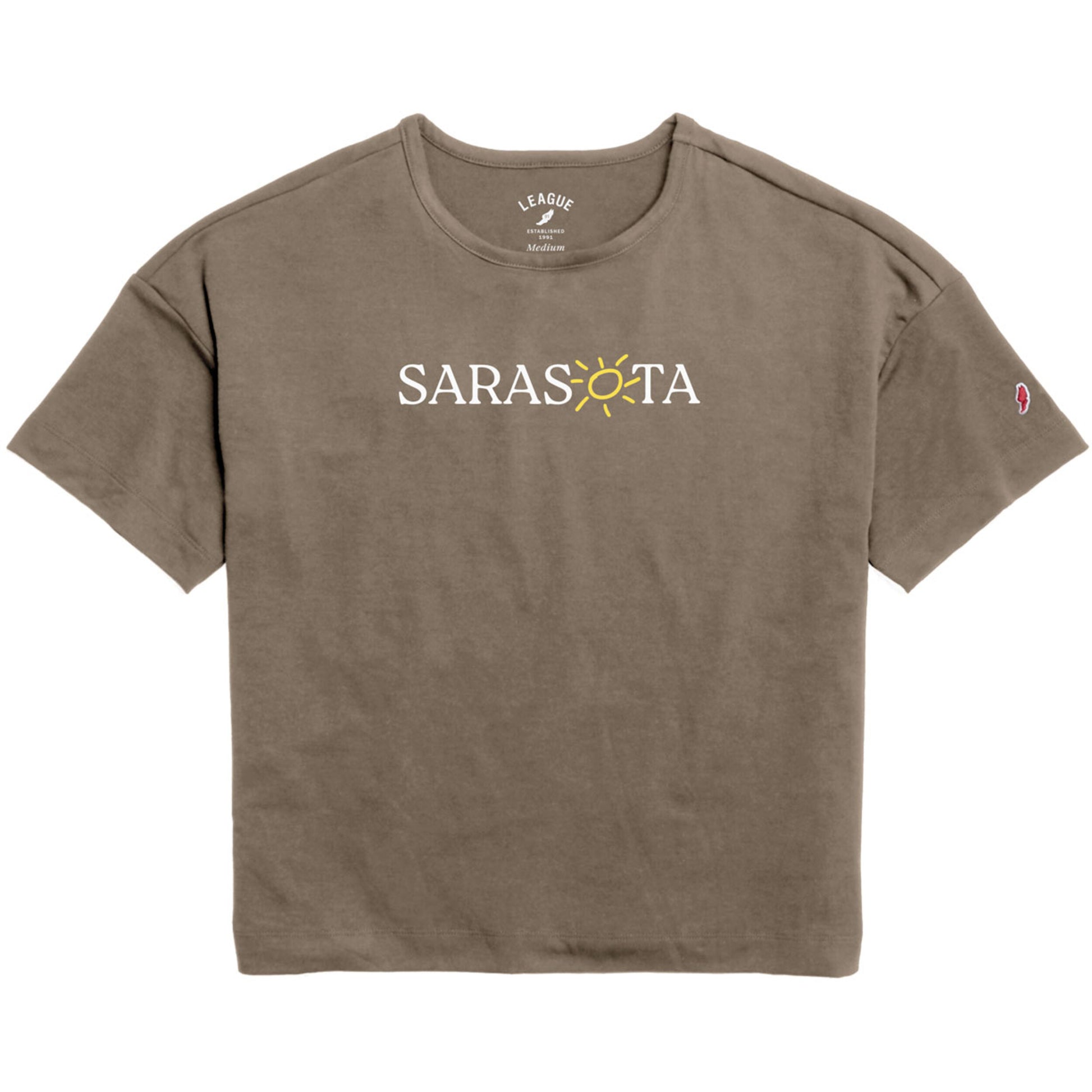 Sarasota All Day Boxy Tee Brown