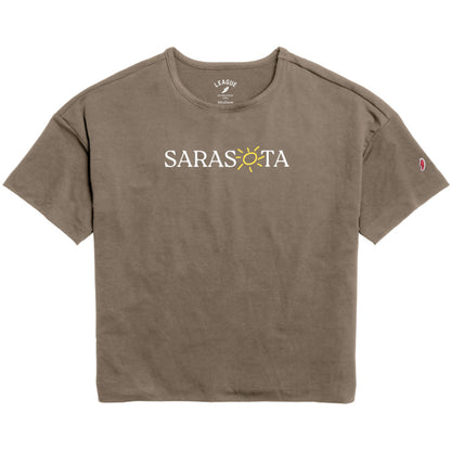 Sarasota All Day Boxy Tee Brown