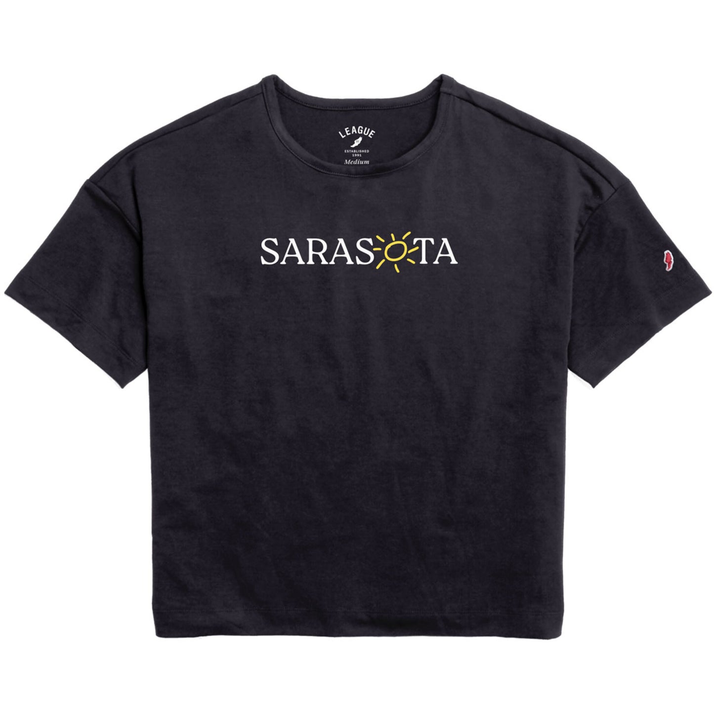 Sarasota All Day Boxy Tee  Navy