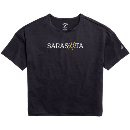 Sarasota All Day Boxy Tee  Navy