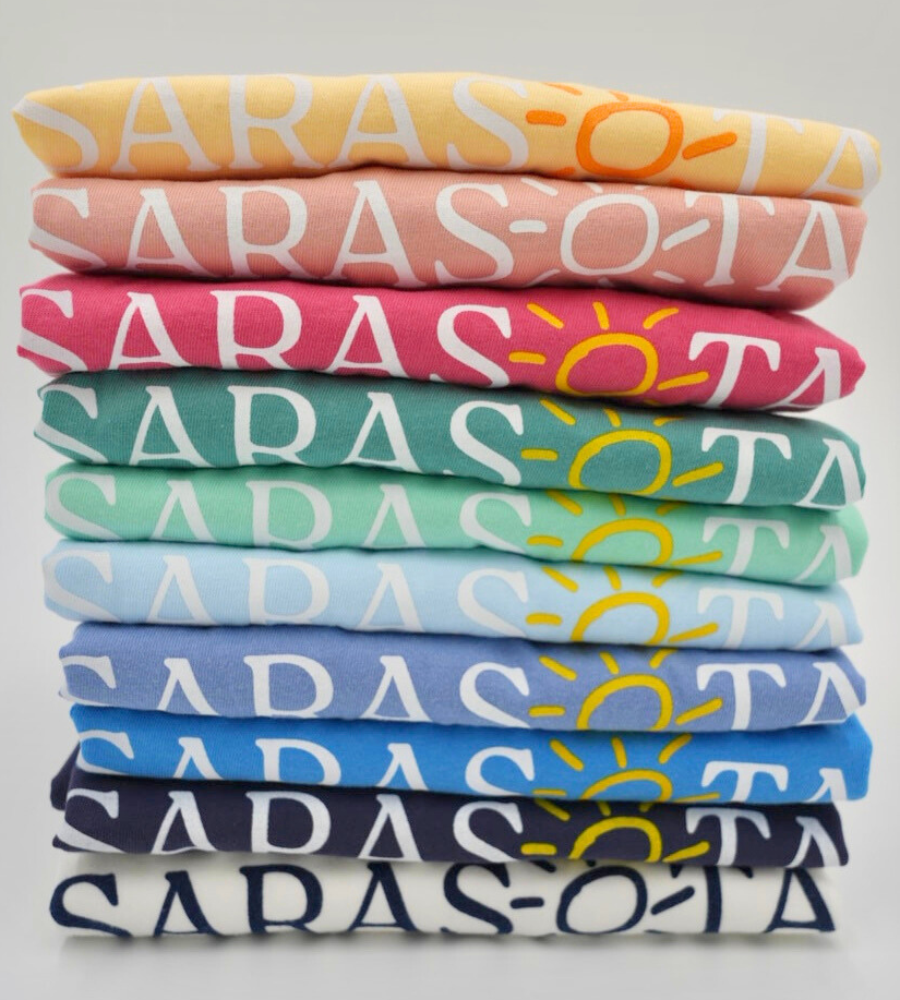 Sarasota Classic t-shirt all colors stack