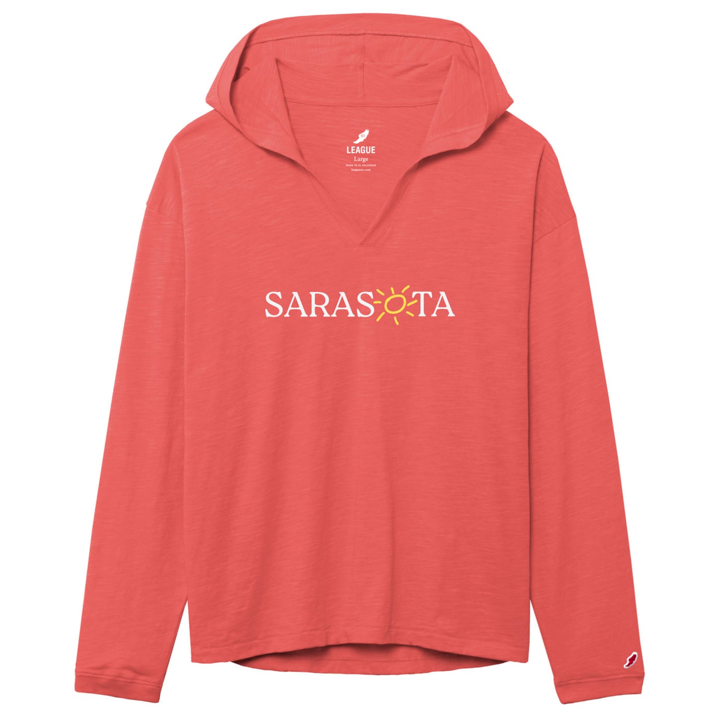 Sarasota Ladies Slub Hood Orange