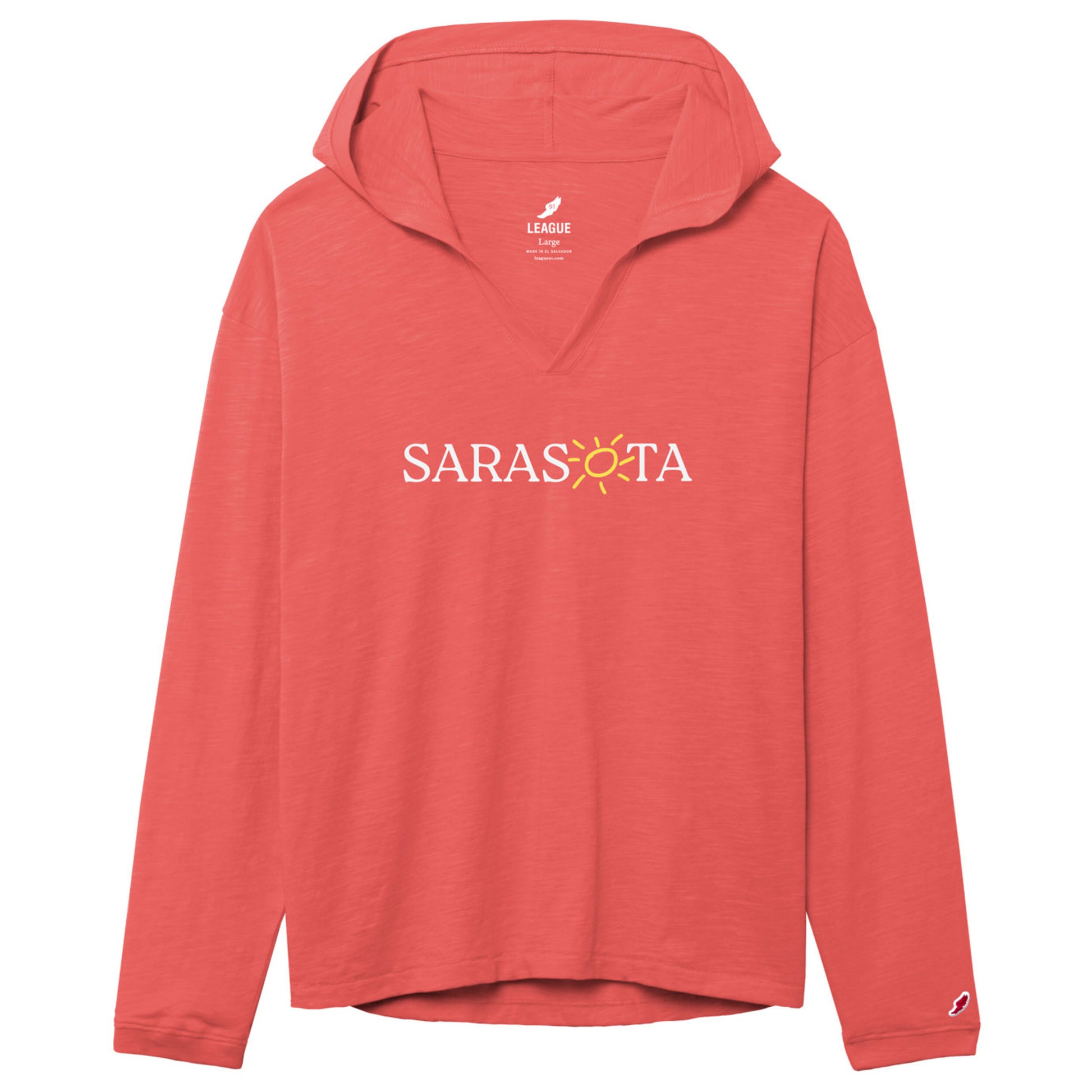 Sarasota Ladies Slub Hood Orange