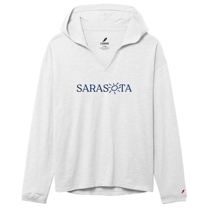 Sarasota Ladies Slub Hood White