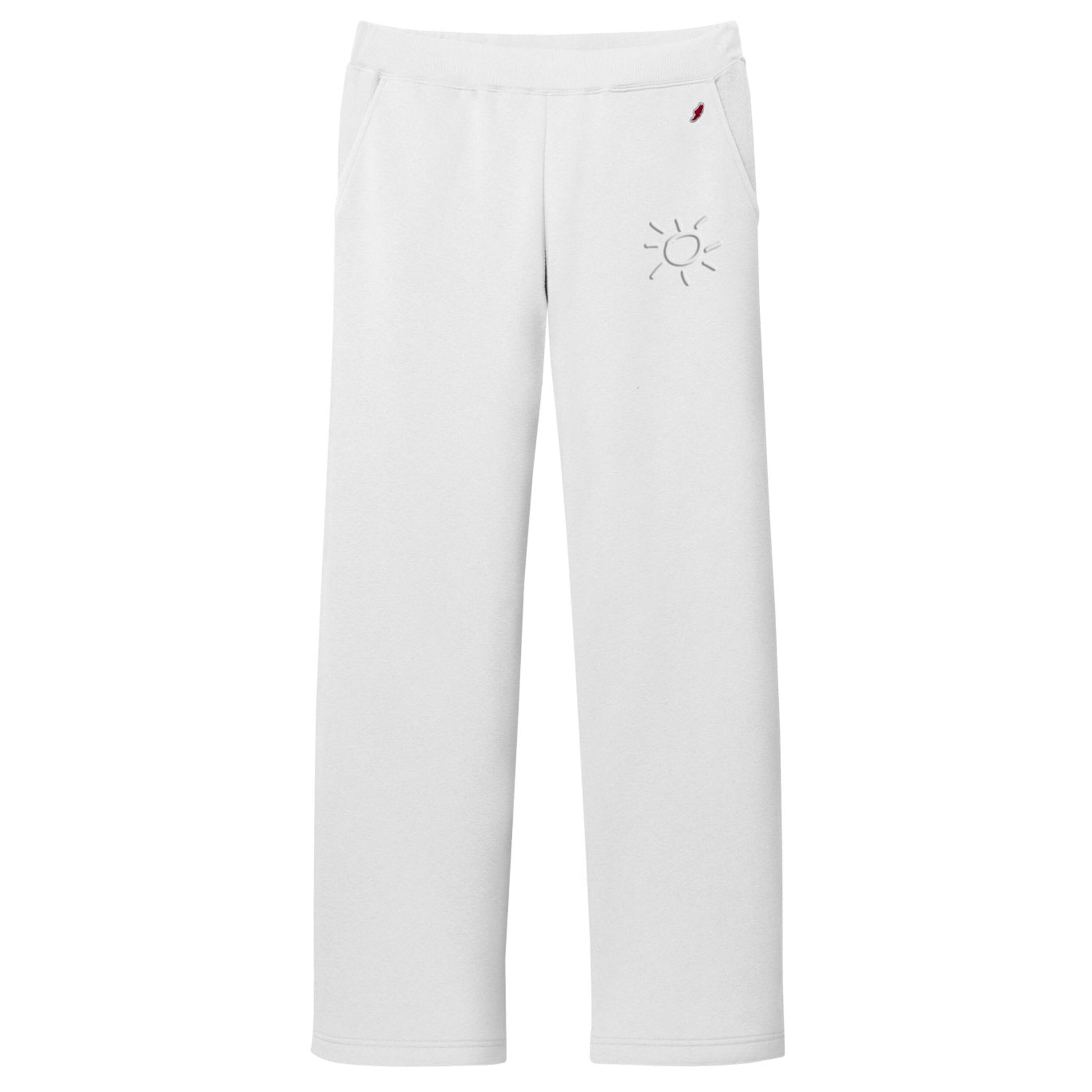 Sarasota Pant Reverse Fleece White