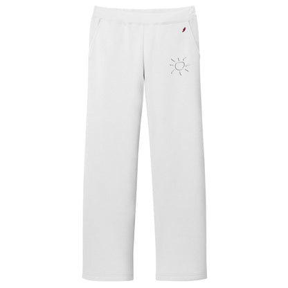 Sarasota Pant Reverse Fleece White