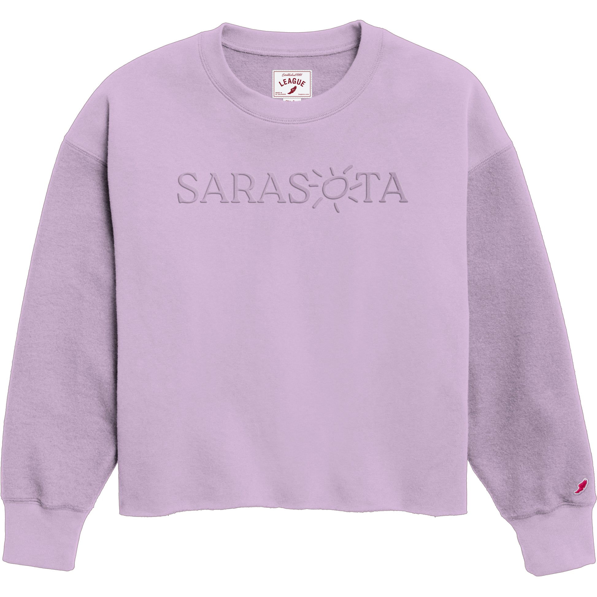 Sarasota Reverse Fleece Midi Crew Lavender