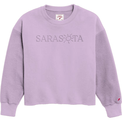 Sarasota Reverse Fleece Midi Crew Lavender