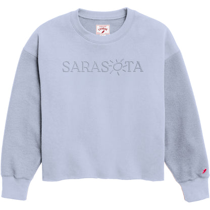 Sarasota Reverse Fleece Midi Crew Light Blue