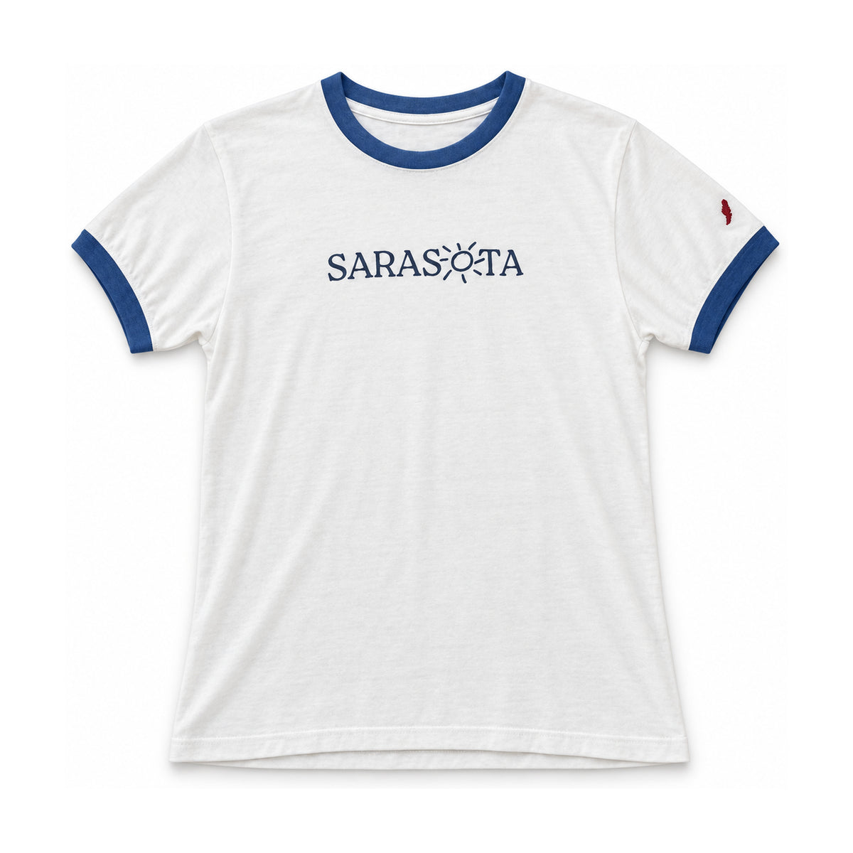Sarasota Ladies Ringer Tee — P blue