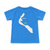 Lido Kids Key Tee — Royal Caribe — Back view