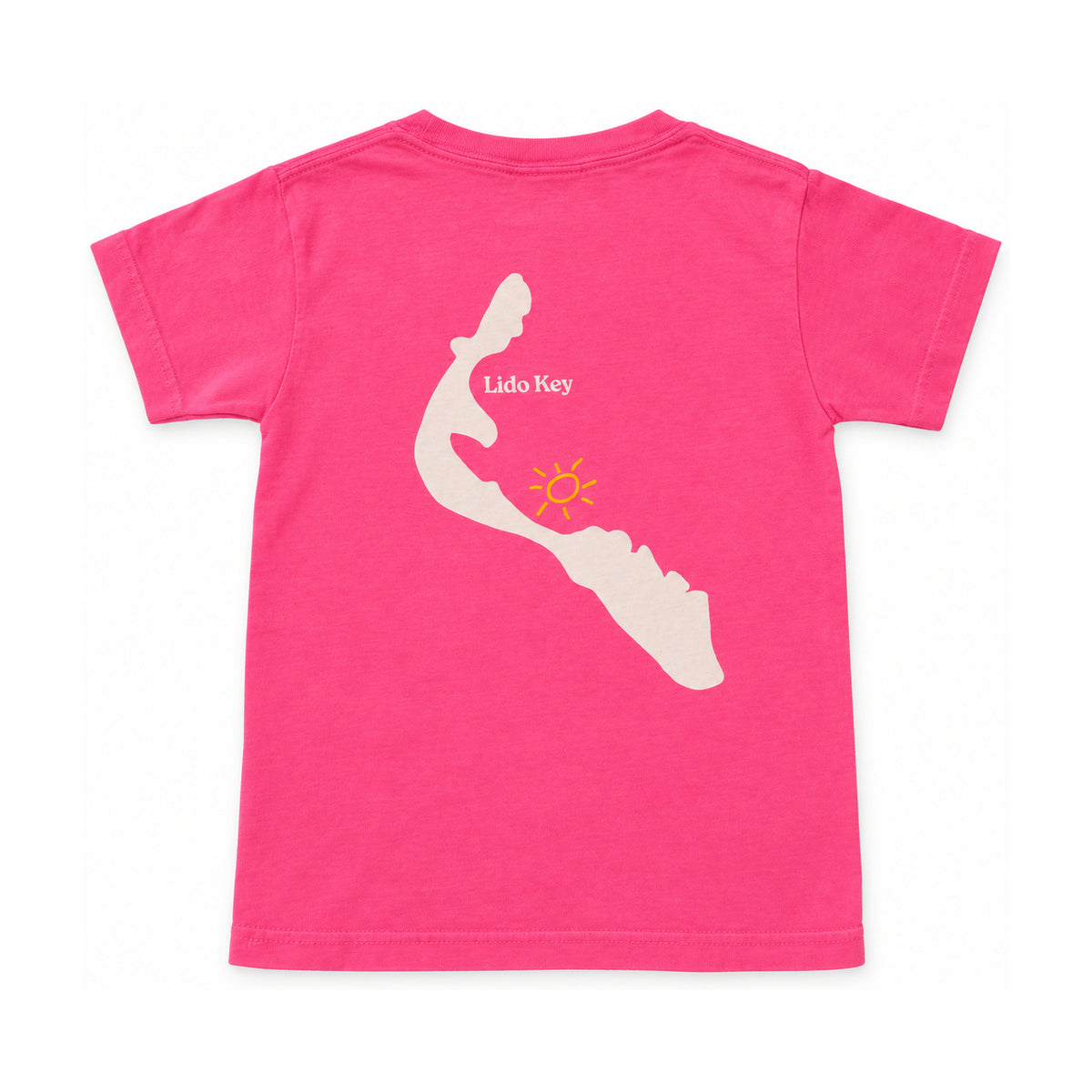 Lido Kids Key Tee — Pink — Back view