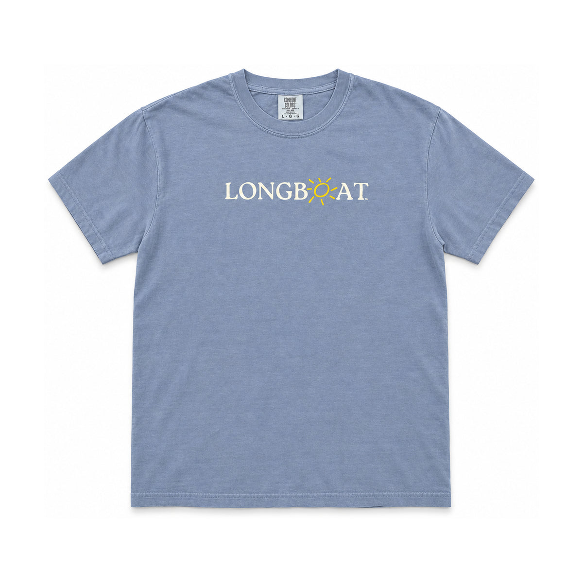 Longboat Classic Short Sleeve Tee — Washed Denim