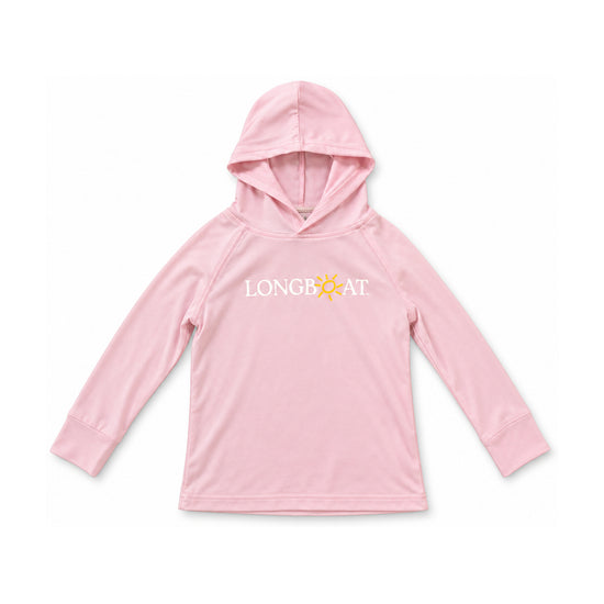 Longboat Toddler Hoodie Sunshirt — Pink