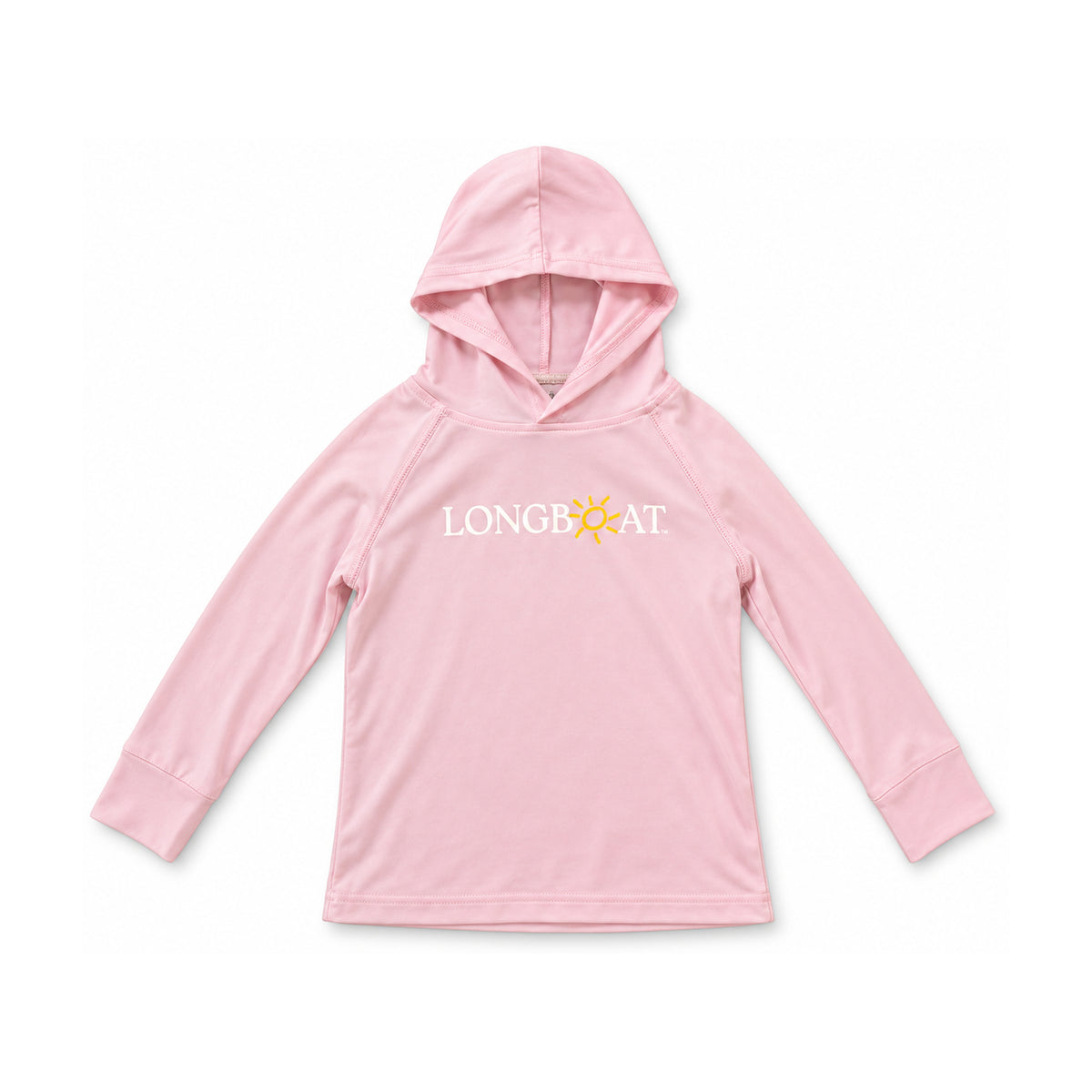 Longboat Toddler Hoodie Sunshirt — Pink