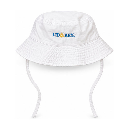 Lido Key Kids Bucket Hat — White