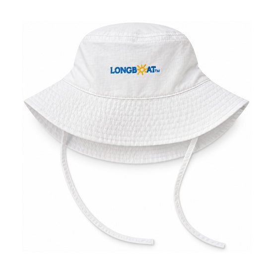 Longboat Kids Bucket Hat — White