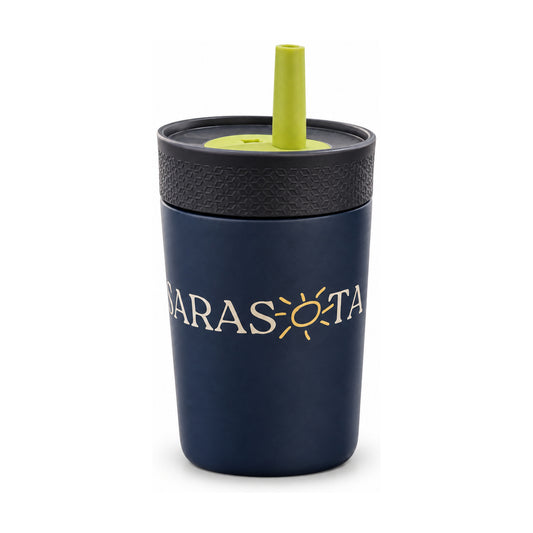 Sarasota Small Water Bottle in Navy - Sarasota Florida | The Sarasota Style