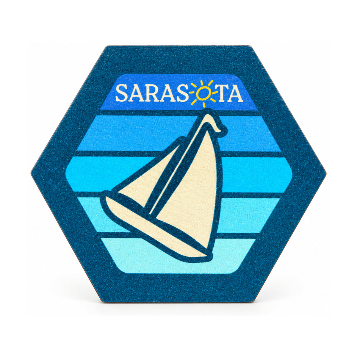 Sarasota Wood Magnet — What the Hex
