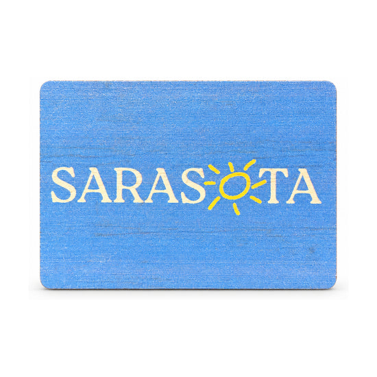 Sarasota Wood Magnet — Wd Logo Blue