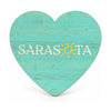 Sarasota Wood Magnet — Heart Logo