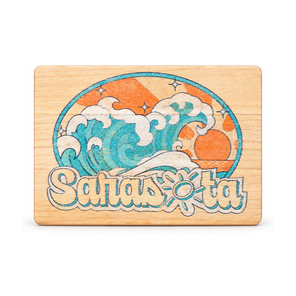 Sarasota Wood Magnet — WD Tidal Wave