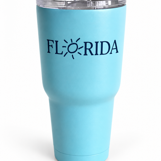 Florida Insulated Tumbler in Light Blue