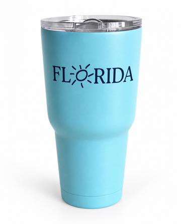 Florida Insulated Tumbler in Light Blue