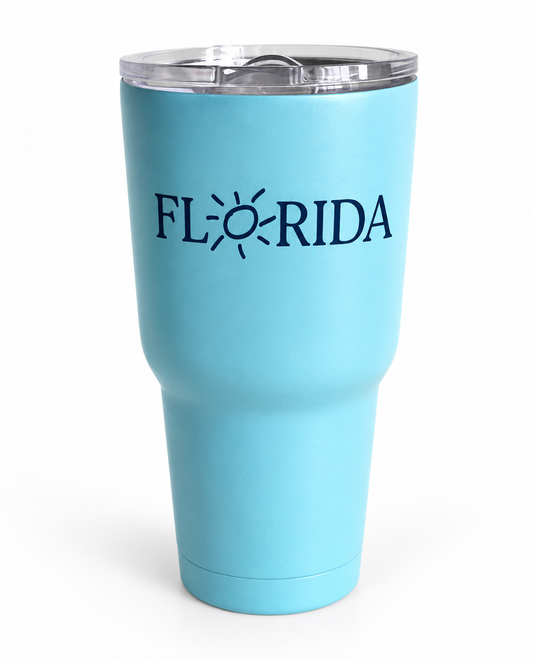 Florida Insulated Tumbler in Light Blue