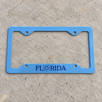 Florida License Plate Frame in Blue