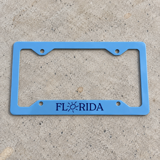 Florida License Plate Frame in Blue