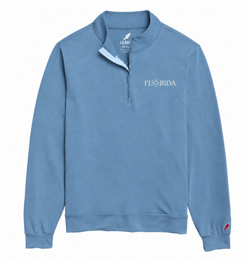 Florida Quarter-Zip Pullover in Blue