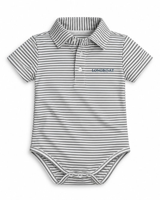 Longboat Onesie Polo Carson in Charcoal