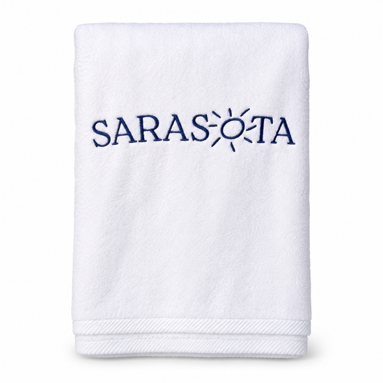 Sarasota Beach Towel — White