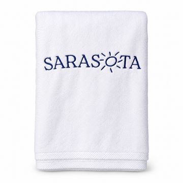 Sarasota Beach Towel — White