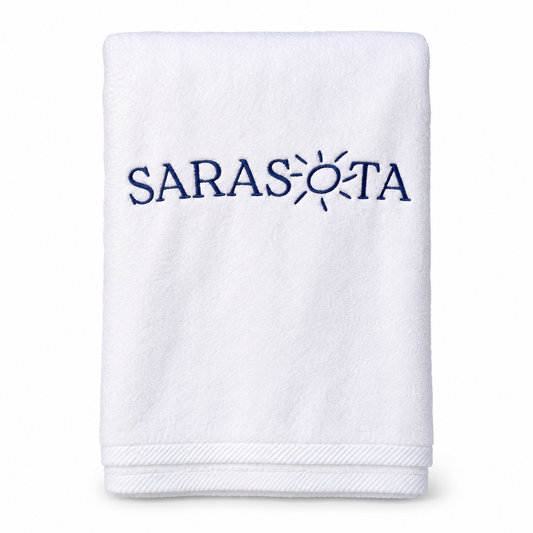 Sarasota Beach Towel — White