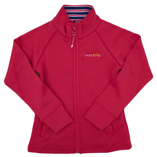 Sarasota Style Alani Full Zip Jacket in Red - Sarasota Florida | Sarasota Store