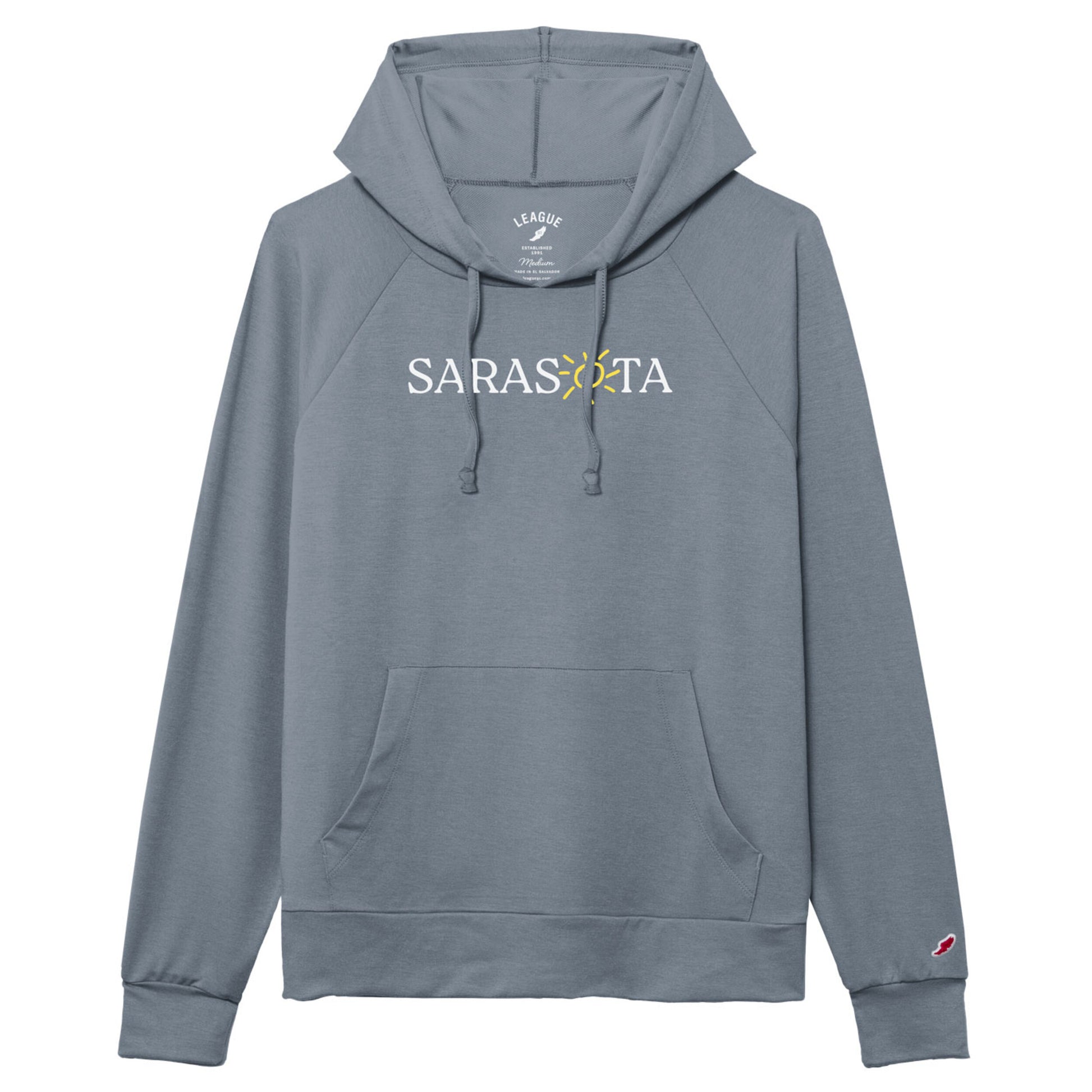 Sarasota Style All Day Boxy Hoodie in Blue - Sarasota Florida | Sarasota Store