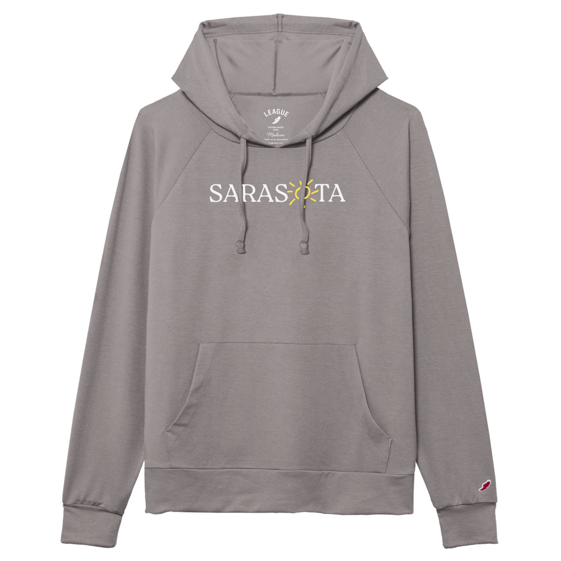 Sarasota Style All Day Boxy Hoodie in Gray - Sarasota Florida | Sarasota Store
