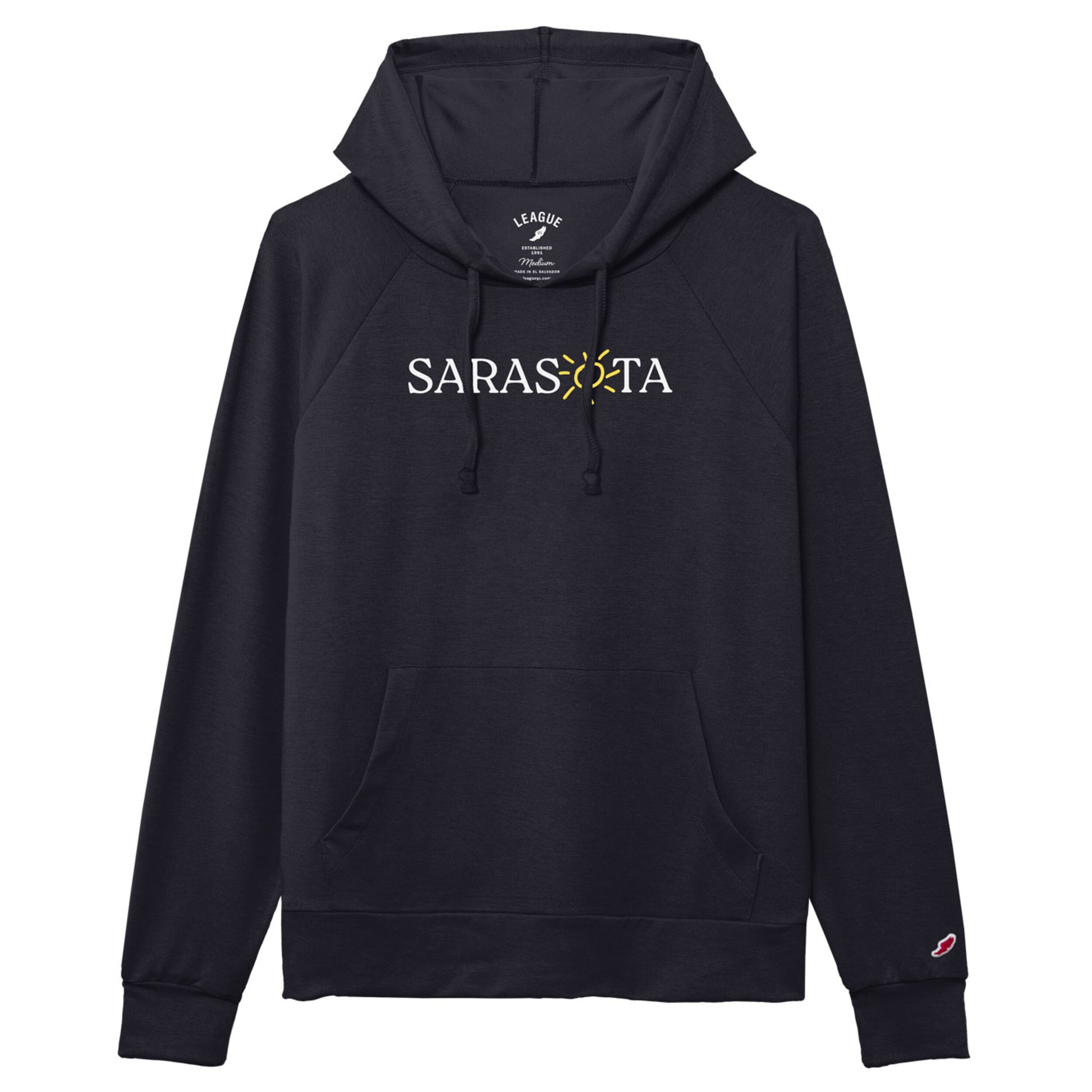 Sarasota Style All Day Boxy Hoodie in Navy - Sarasota Florida | Sarasota Store